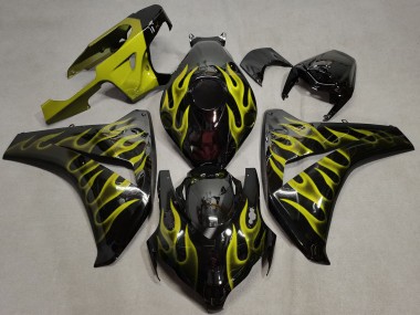 08-11 Gelb Flamme CBR1000RR Verkleidung