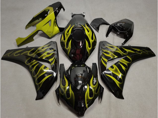 08-11 Gelb Flamme CBR1000RR Verkleidung