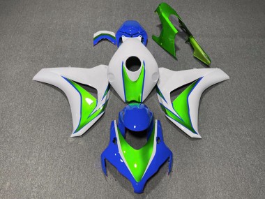 08-11 Glänzend Grün & Blau CBR1000RR Verkleidung