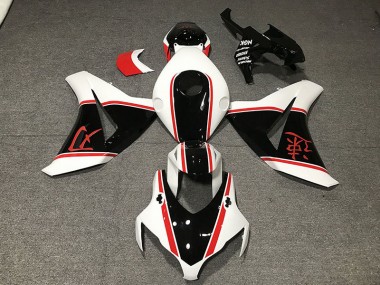08-11 Glänzend Weiß Rot & Schwarz CBR1000RR Verkleidung