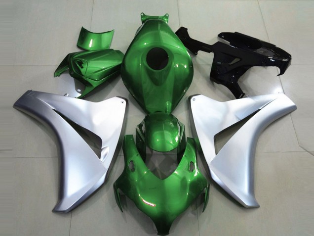 08-11 Glänzendes Grün & Silber CBR1000RR Verkleidung