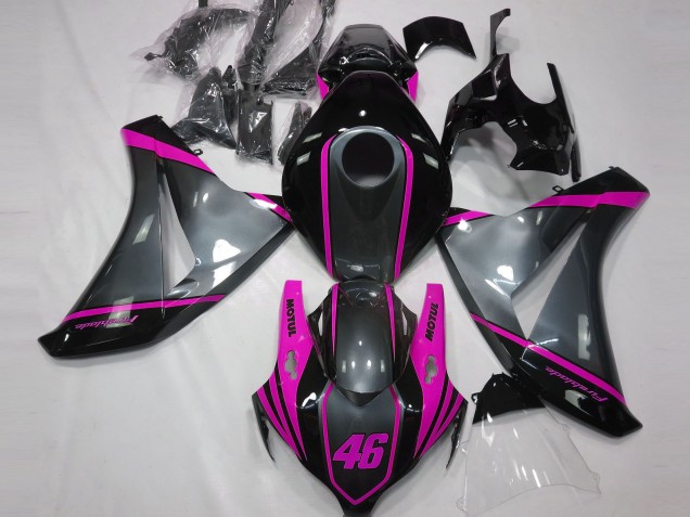 08-11 Grau Motul & Pink CBR1000RR Verkleidung