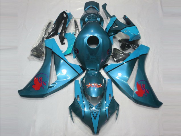 08-11 Hellblau Custom CBR1000RR Verkleidung