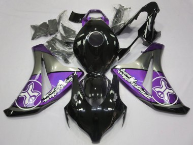 08-11 Lila Auf Schwarz Benutzerdefiniert CBR1000RR Verkleidung