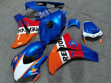 08-11 Perlblau Repsol Stil CBR1000RR Verkleidung