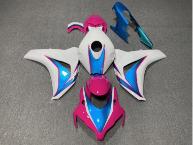 08-11 Pink & Blau Glänzend CBR1000RR Verkleidung