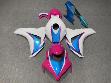 08-11 Pink & Blau Glänzend CBR1000RR Verkleidung
