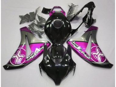 08-11 Rosa Auf Schwarz Custom CBR1000RR Verkleidung