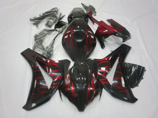 08-11 Rot Flamme CBR1000RR Verkleidung