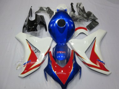 08-11 Weiß Rot & Tiefes Blau CBR1000RR Verkleidung