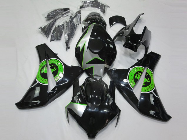 08-11 Schwarz Glänzend & Grün CBR1000RR Verkleidung