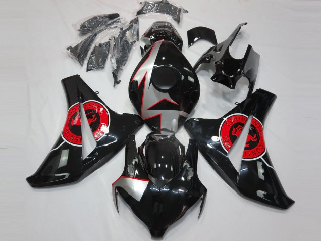 08-11 Schwarz Glänzend & Rot CBR1000RR Verkleidung