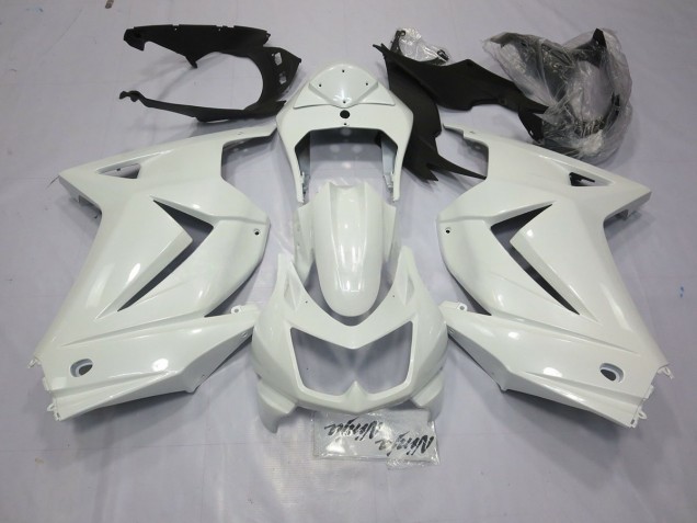 08-12 Glänzend Weiß Ninja 250 Verkleidung