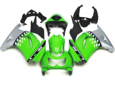 08-12 Grün & Schwarz Ninja 250 Verkleidung