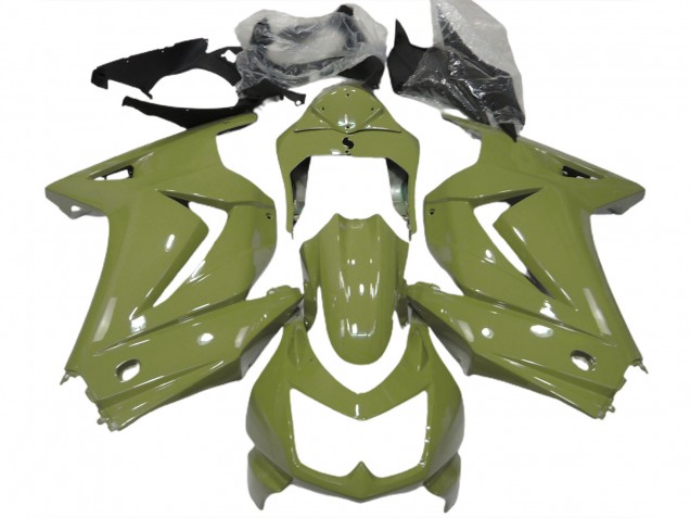 08-12 Oliv Glänzend Ninja 250 Verkleidung