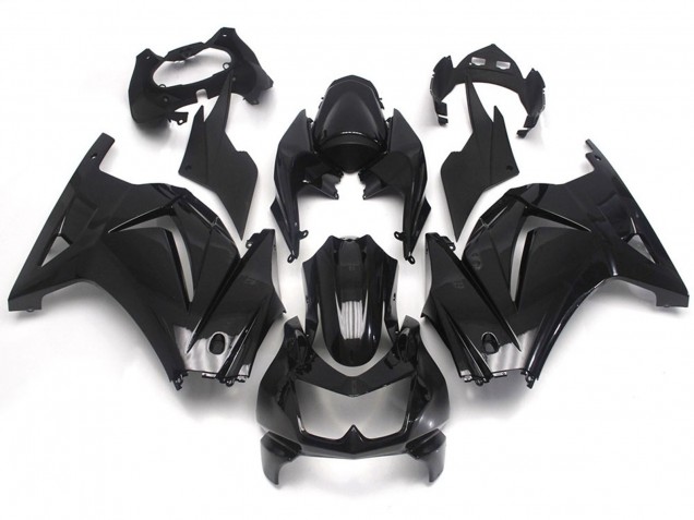 08-12 Schwarz-Einfarbig Glänzend Ninja 250 Verkleidung