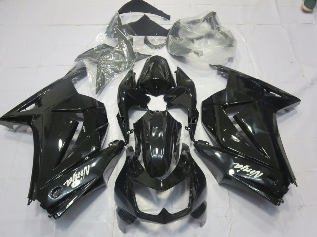 08-12 Schwarz Glanz (Custom) Ninja 250 Verkleidung