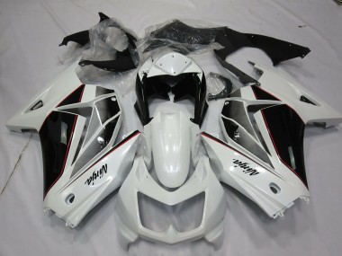 08-12 Weiß & Schwarz Ninja 250 Verkleidung