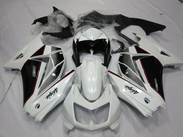 08-12 Weiß & Schwarz Ninja 250 Verkleidung