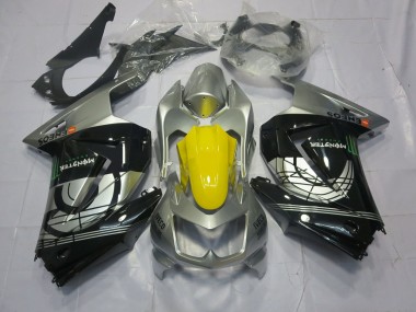 08-12 Silber & Schwarz Ninja 250 Verkleidung