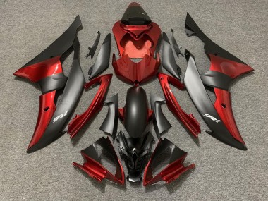 08-16 Benutzerdefiniert OEM Stil Rot / Schwarz R6 Verkleidung