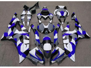 08-16 Blau Camo Uni R6 Verkleidung