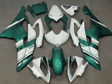 08-16 Glänzend Weiß & Meeresschaumgrün OEM-Stil R6 Verkleidung