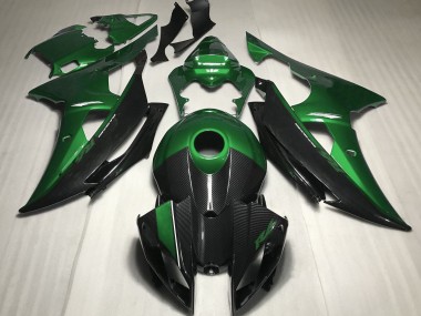 08-16 Grün Mit Kohlefaser Stil R6 Verkleidung