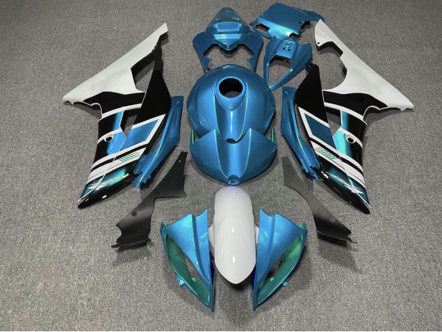 08-16 Hellblau Schwarz & Weiß OEM Stil R6 Verkleidung