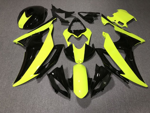 08-16 High Viz & Schwarz Custom R6 Verkleidung