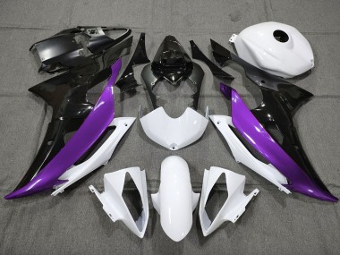 08-16 Lila Schwarz & Weiß Nach Maß R6 Verkleidung