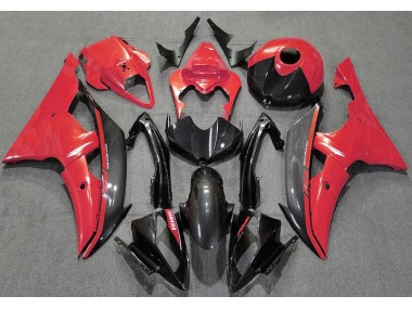 08-16 Rot Glänzend & Kohlefaser R6 Verkleidung
