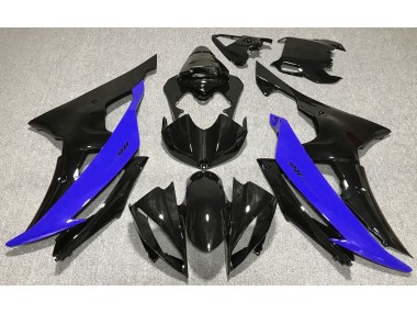 08-16 Schwarz Glänzend & Blau R6 Verkleidung