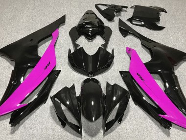 08-16 Schwarz Glänzend & Pink R6 Verkleidung