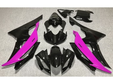 08-16 Schwarz Glänzend & Pink R6 Verkleidung