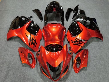 08-20 Candy Orange & Glänzend Schwarz GSXR 1300 Verkleidung