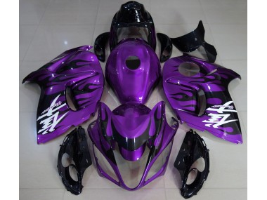 08-20 Glanz Lila & Schwarz GSXR 1300 Verkleidung