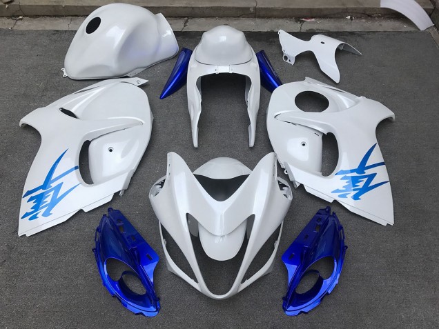 08-20 Glänzend Weiß & Blau GSXR 1300 Verkleidung