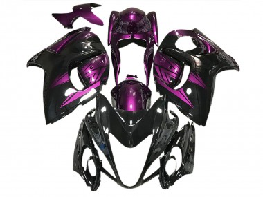 08-20 Glänzendes Schwarz & Dunkelviolett GSXR 1300 Verkleidung