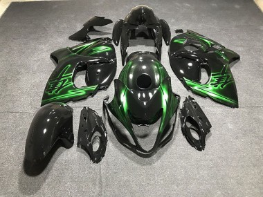 08-20 Glänzendes Schwarz & Grün GSXR 1300 Verkleidung