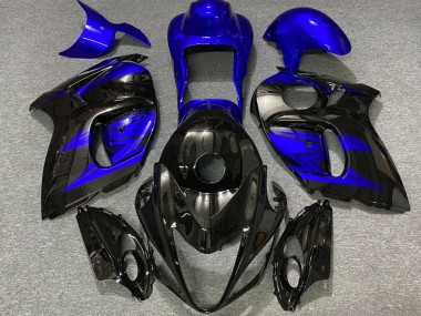 08-20 Glänzendes Schwarz & Tiefes Blau GSXR 1300 Verkleidung