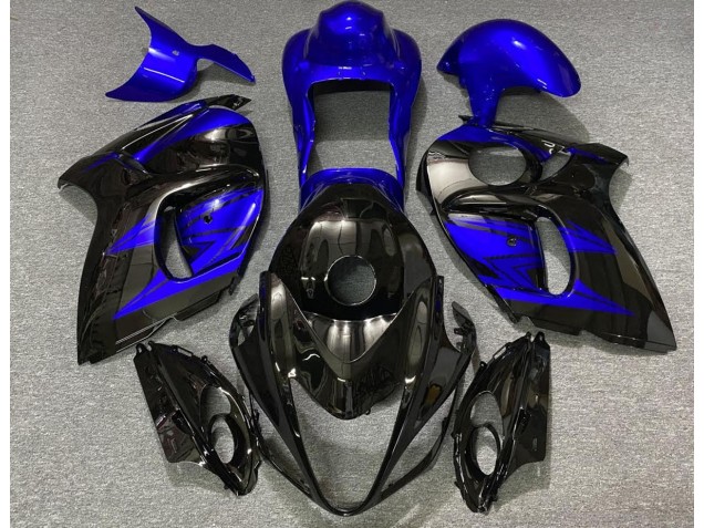 08-20 Glänzendes Schwarz & Tiefes Blau GSXR 1300 Verkleidung