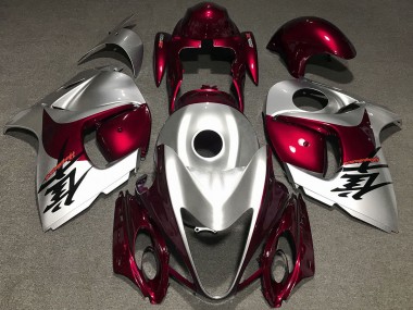 08-20 Rot Glänzend & Silber GSXR 1300 Verkleidung
