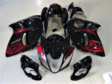 08-20 Schwarz Glänzend & Bonbonrot GSXR 1300 Verkleidung