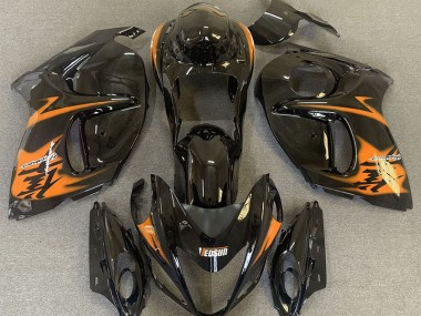 08-20 Schwarz Glänzend & Orange GSXR 1300 Verkleidung