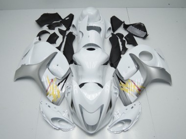 08-20 Weiß & Silber GSXR 1300 Verkleidung