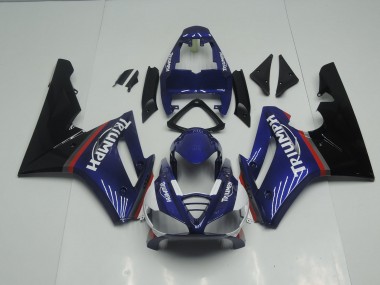 09-12 Blau & Rot Glänzend Daytona 675 Verkleidung
