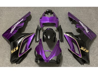 09-12 Glanz Lila & Schwarz Daytona 675 Verkleidung