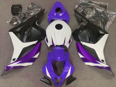 09-12 Glanz Lila Weiß & Violett CBR600RR Verkleidung