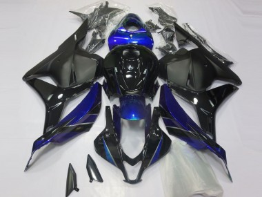09-12 Glänzend Blau & Schwarz CBR600RR Verkleidung